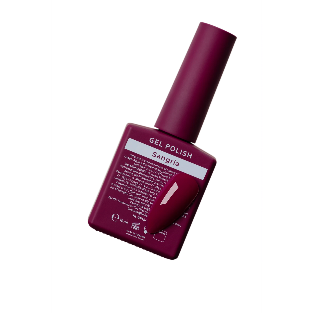 HEYLOVE Gel lak Sangria, 15 ml