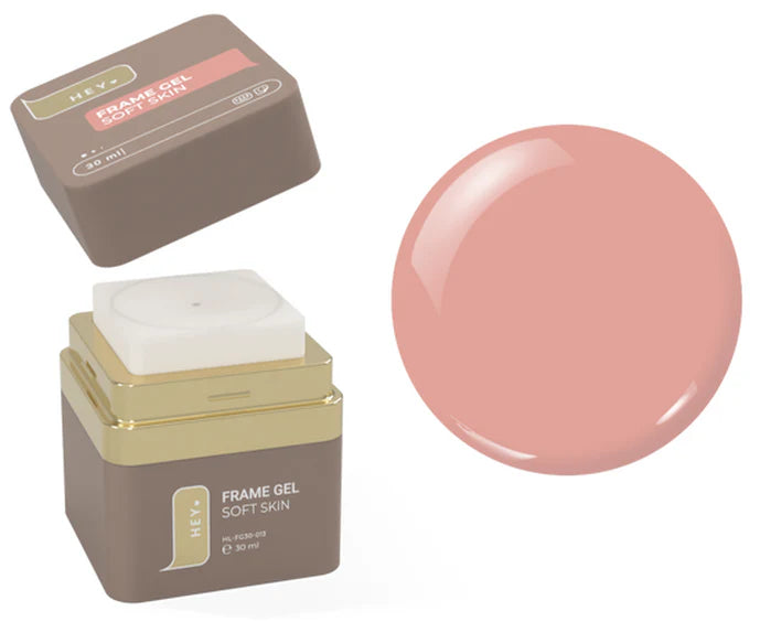HEYLOVE Frame Gel Soft Skin product with pink color swatch on a white background