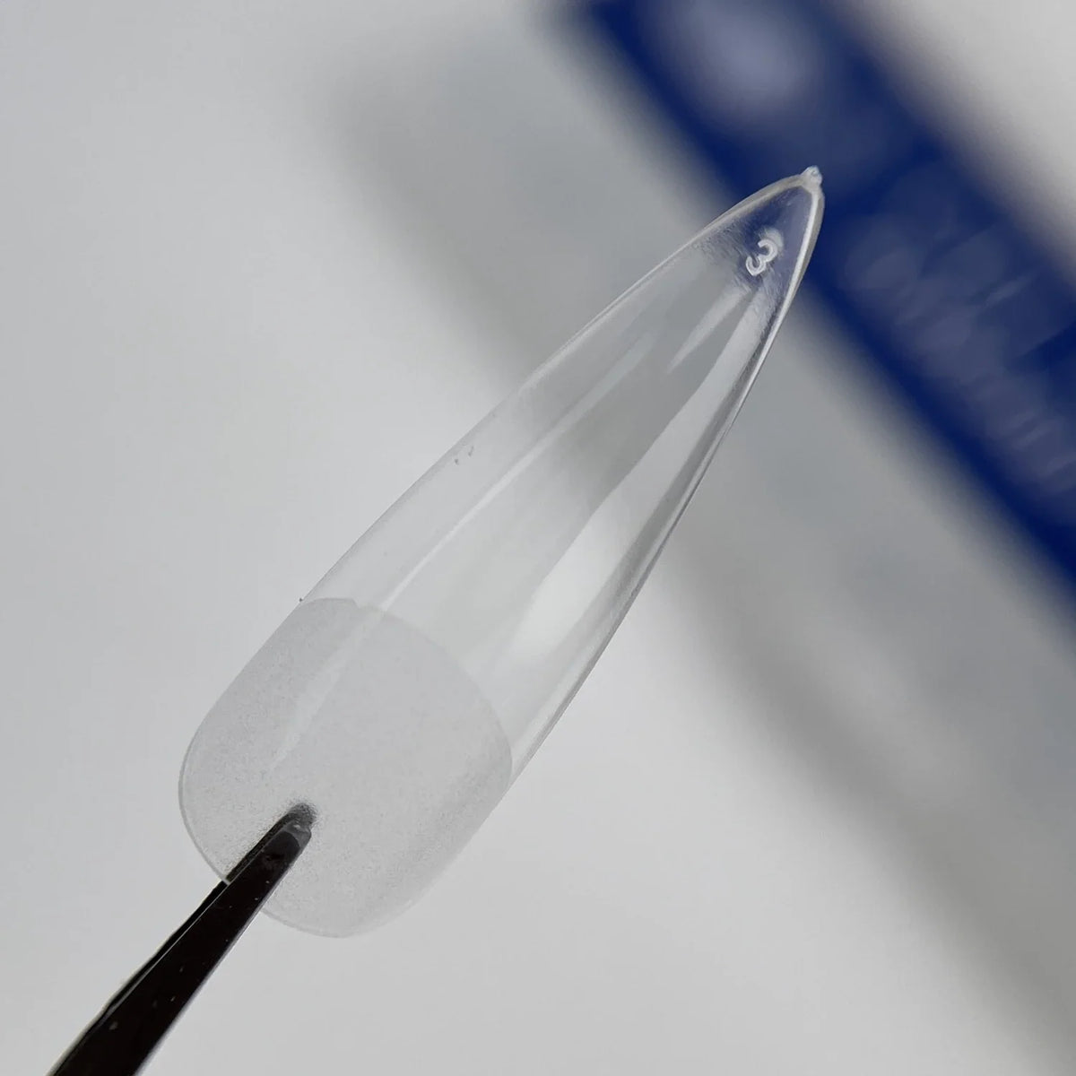 TOUCH Upper Forms Stiletto, 120 pcs – single transparent form close-up