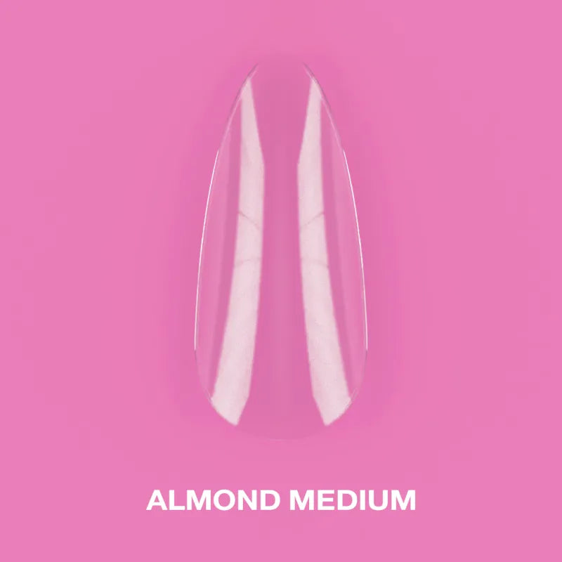 Luna Almond Medium Gel Tips, 500 pc