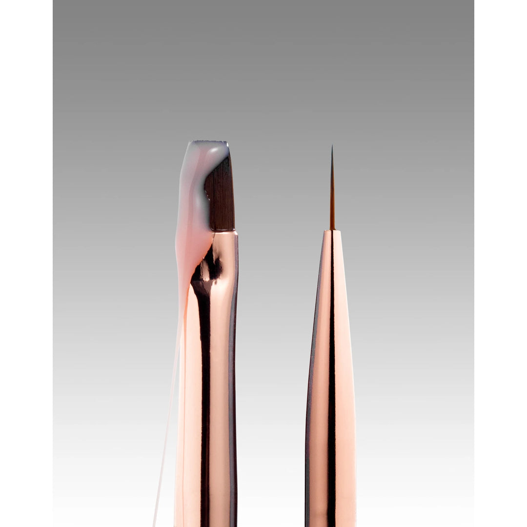 DARK oboustranný štětec béžový (liner 11 mm, plochý čtvercový gel 9 mm)