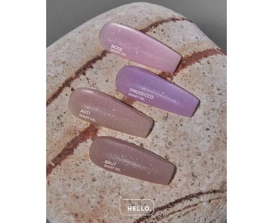 HEYLOVE Smart stavební gel „Brut“ (se třpytem), 15 ml