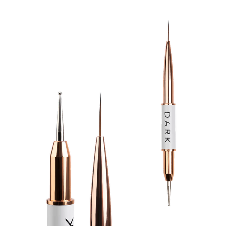 DARK Oboustranný štětec (liner 13 mm + zdobicí kulička 1,2 mm) – fotka 5