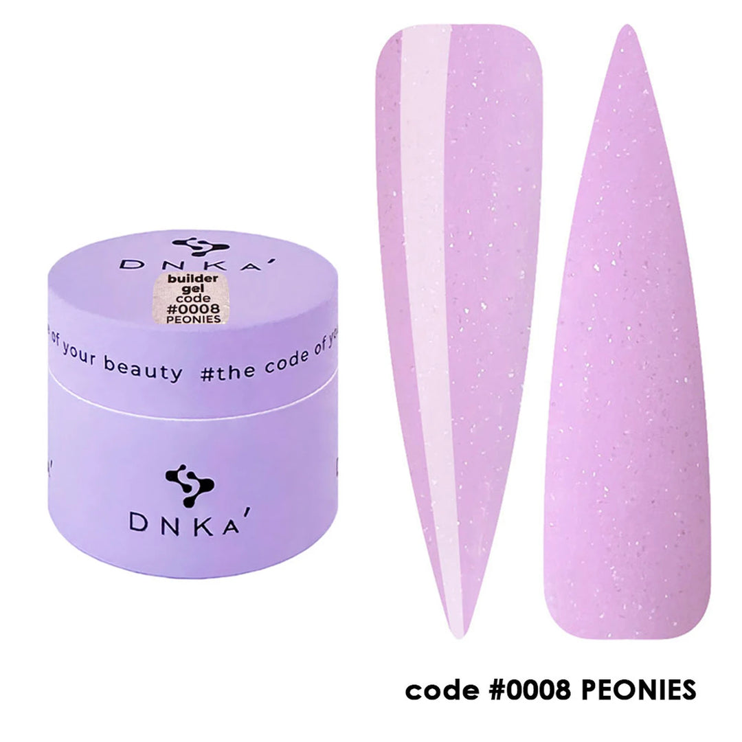 DNKa’ Stavební gel #0008 Peonies, 15 ml