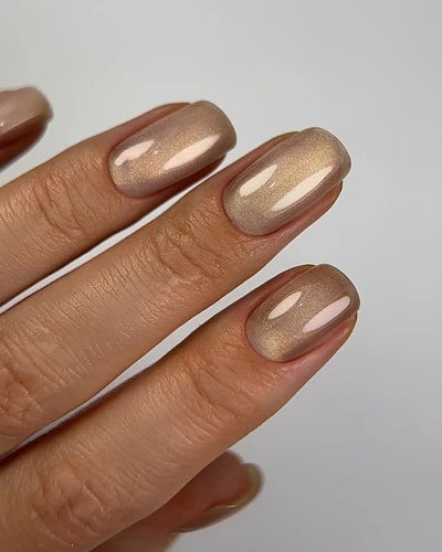 Dark Gel lak Cat Eye 12, 6 ml, zlatý