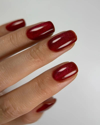 Dark Gel lak Cat Eye 16, 6 ml, červený