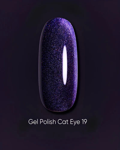 Dark Гель-лак Cat Eye 19, 6 мл, синьо-фіолетовий