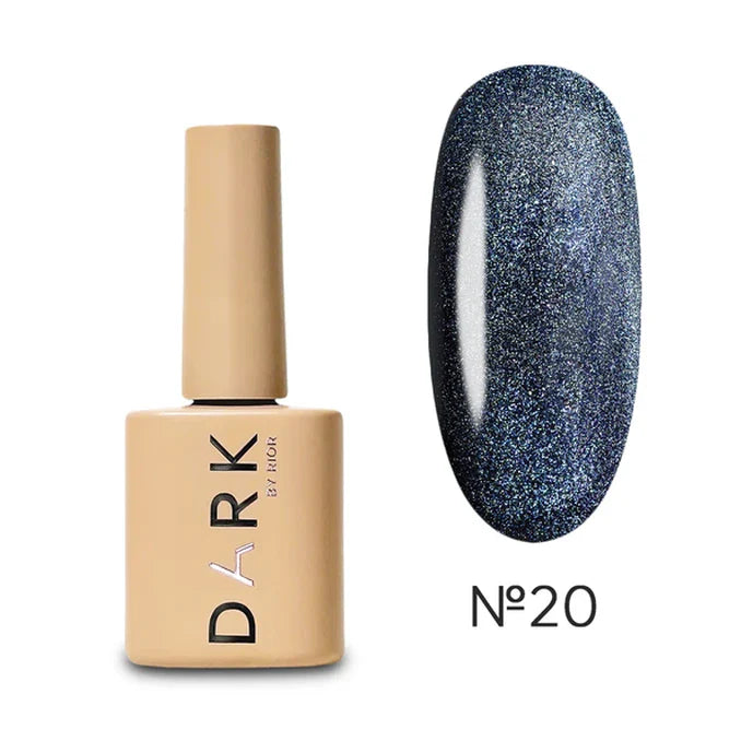 Dark Gel lak Cat Eye 20, 6 ml, tyrkysově modrý