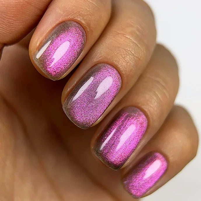 Dark Gel lak Cat Eye 21, 6 ml, růžovo fialový