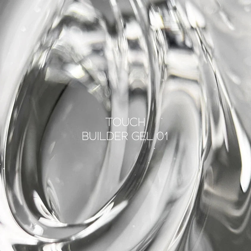 TOUCH Stavební gel 01 (Clear), 30 ml – kelímek s číslem odstínu