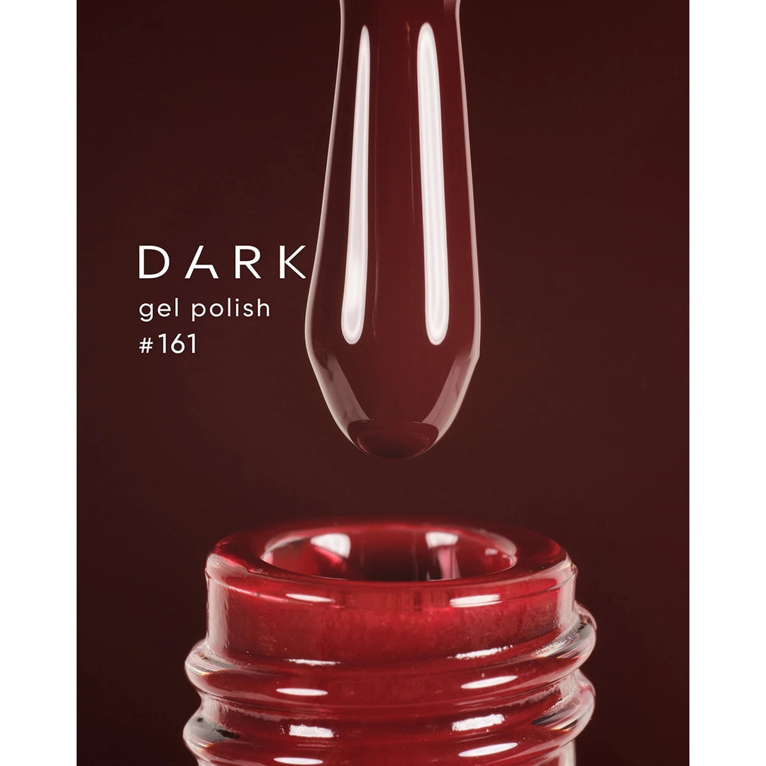 DARK Gel lak 161, 6 ml, bordový
