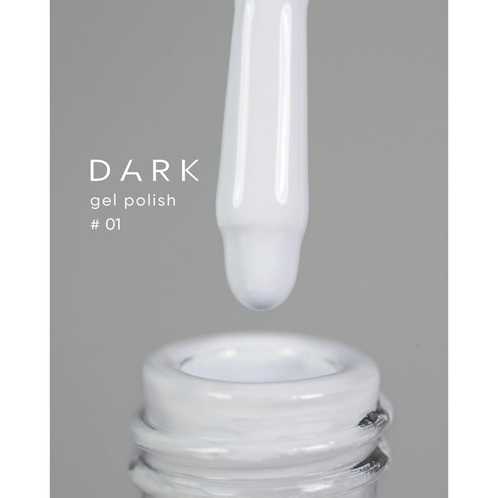 DARK Gel lak 01, 10 ml, bílý
