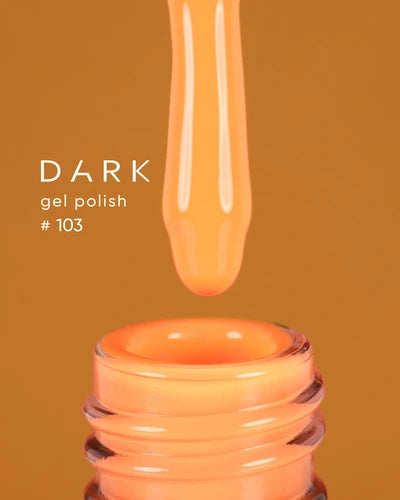 DARK Gel lak 103, 6 ml, oranžový