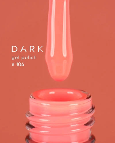 DARK Gel lak 104, 6 ml, broskvový