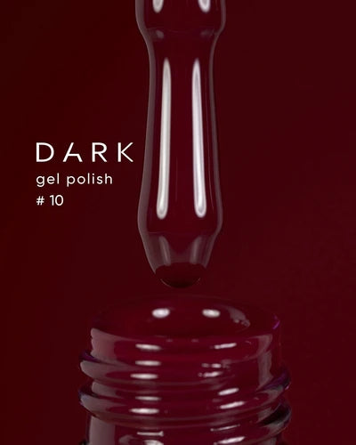 Dark Gel lak 10, 10 ml, červený