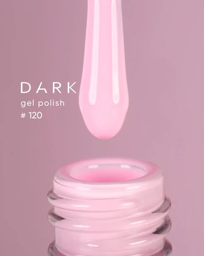 DARK Gel lak 120, 10 ml, mléčně růžový