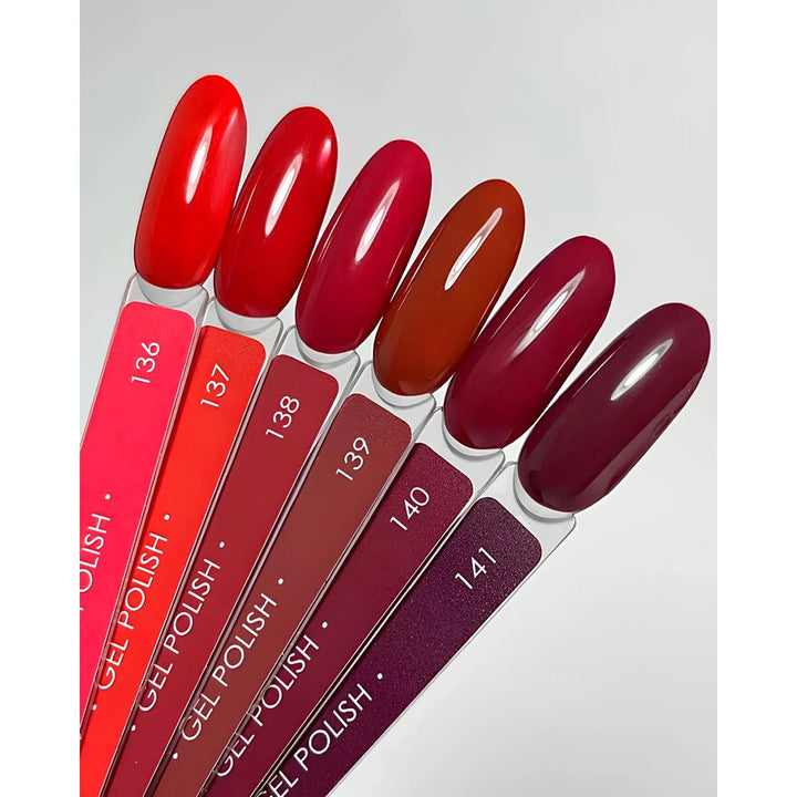 DARK Gel lak 137, 6 ml, červený