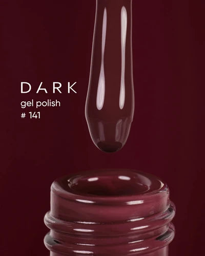 DARK Gel lak 141, 10 ml, bordový