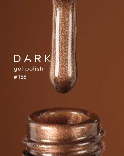 Dark Gel lak 156, 10 ml, béžový s třpytkama