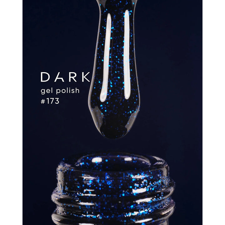 DARK Gel lak 173, 6 ml, modrý