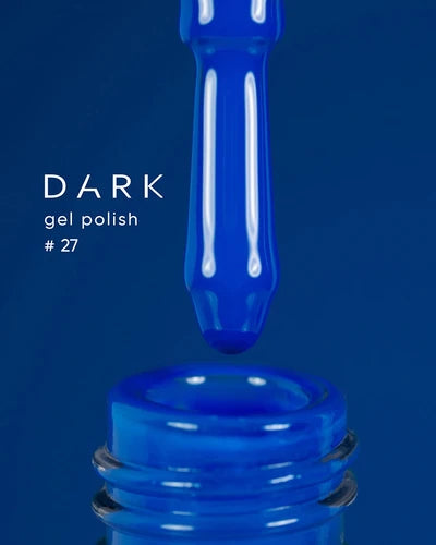 DARK Gel lak 27, 6 ml, modrý