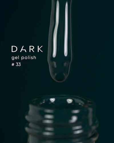 Dark Gel lak 33, 6 ml, tmavě zelený