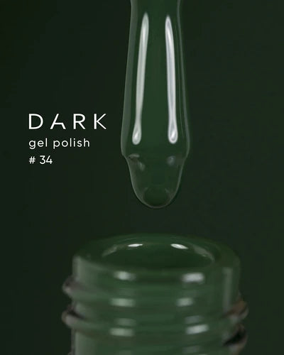 Dark Gel lak 34, 6 ml, zelený