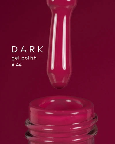 DARK Gel lak 44, 10 ml, červený