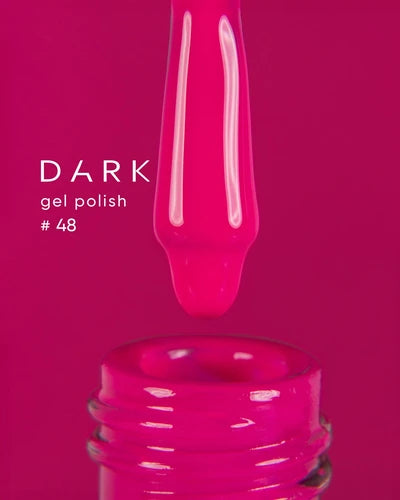 DARK Gel lak 48, 10 ml, červený