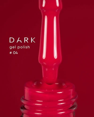 Dark Gel lak 04, 6 ml, červený