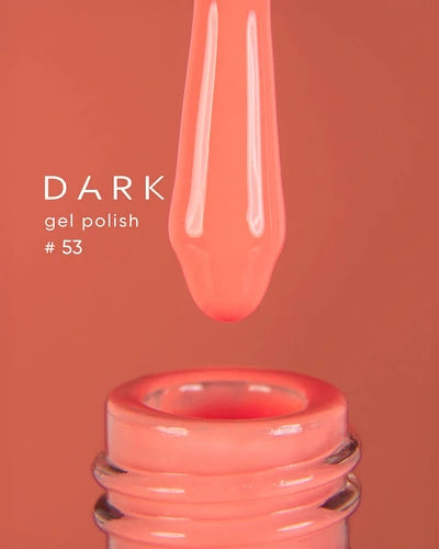 DARK Gel lak 53, 6 ml, oranžový