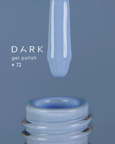 DARK Gel lak 72, 10 ml, bleděmodrý