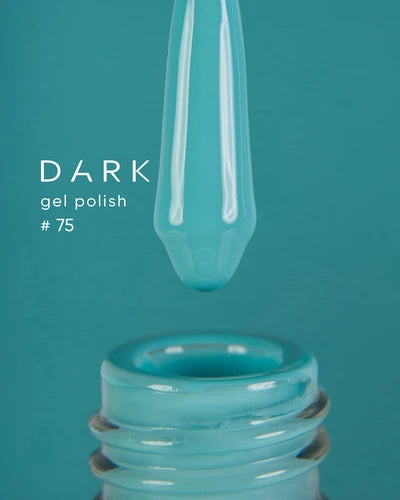 DARK Gel lak 75, 10 ml, tyrkysový