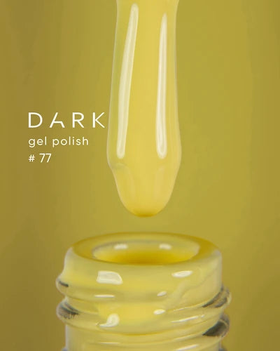 DARK Gel lak 77, 10 ml, žlutý