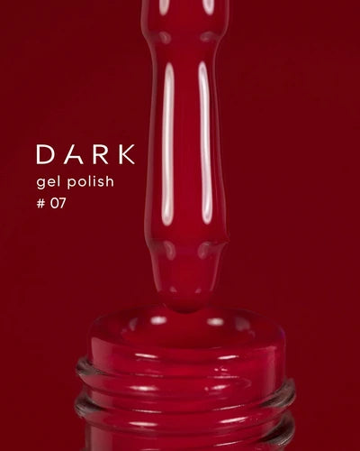 DARK Gel lak 07, 10 ml, červený