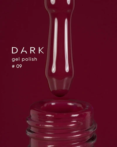 Dark Gel lak 09, 6 ml, červený