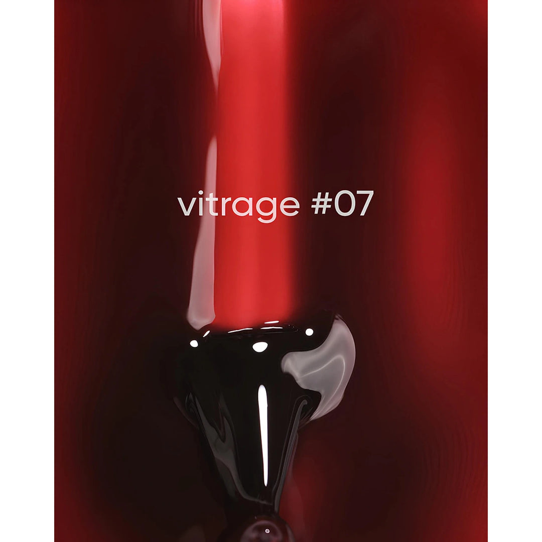 Dark Gel lak Vitrage 07, 6 ml, červený