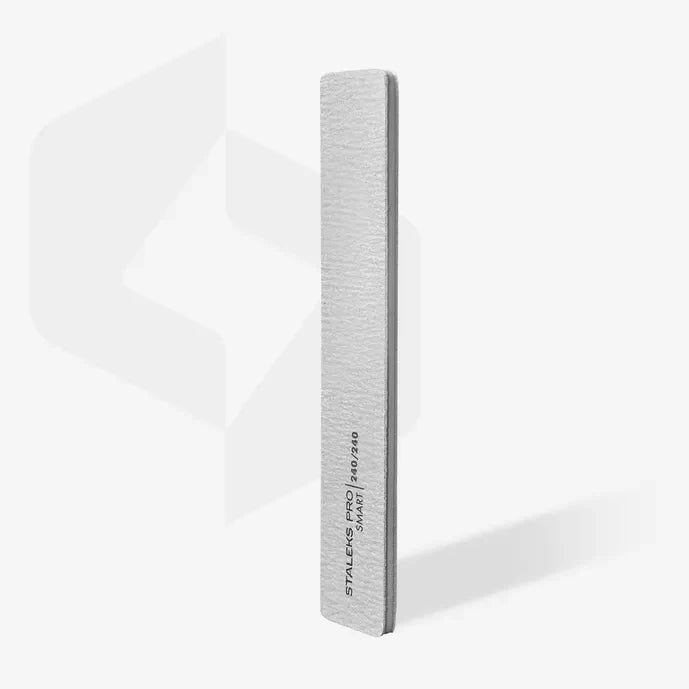 Minerální široký rovný pilník Staleks Pro Smart, 240/240 grit, (5 ks) NFB-31/7