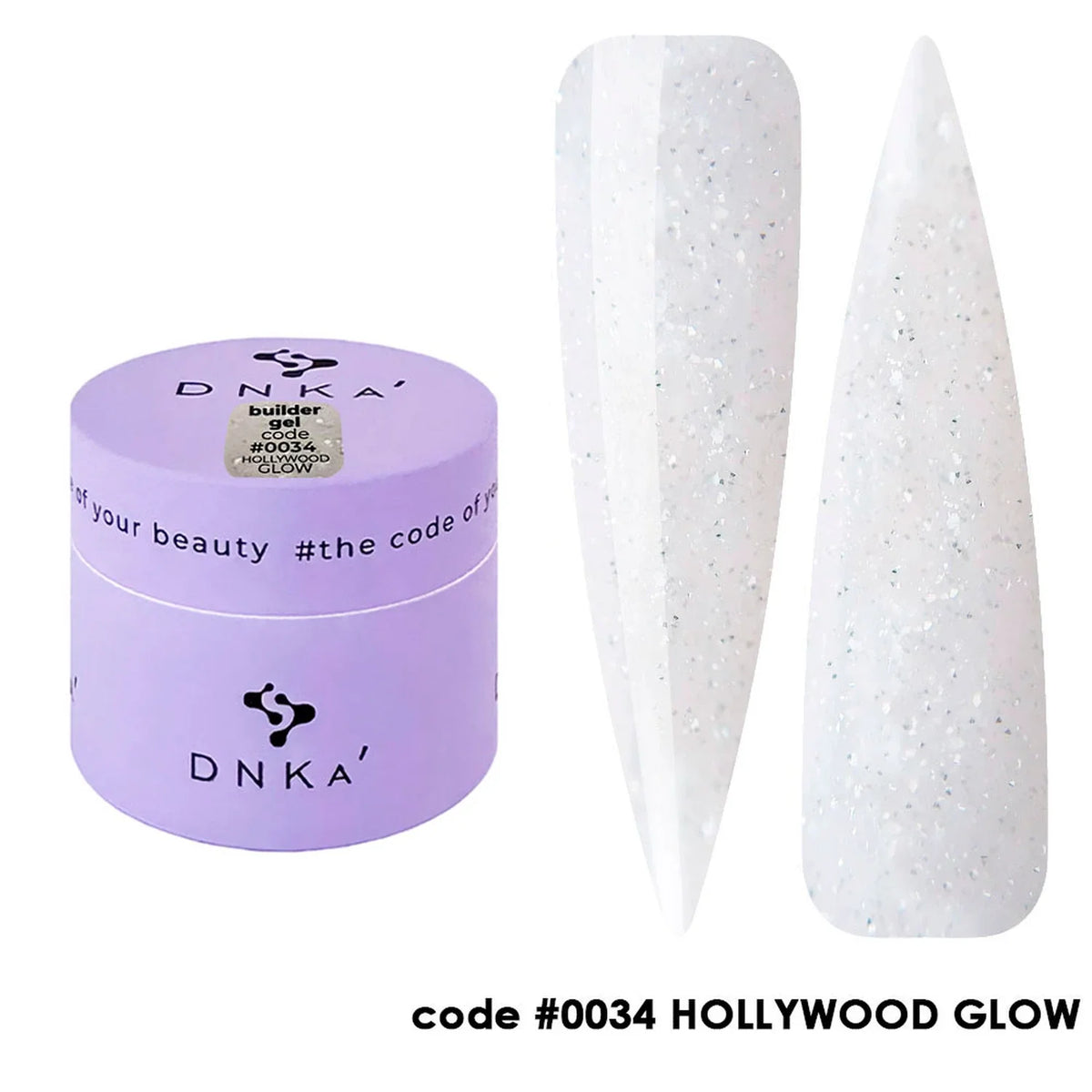 DNKa' Stavební gel #0034 HOLLYWOOD GLOW, 15 ml