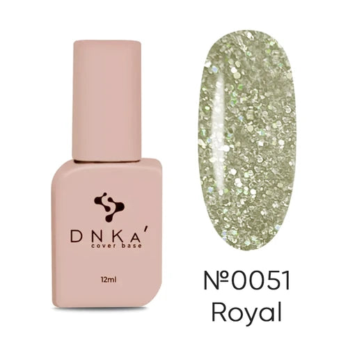 DNKa’ Krycí báze #0051 Royal, zlatá s třpytkama