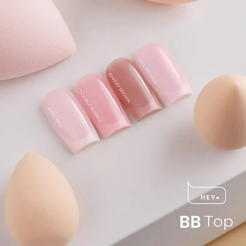 HEYLOVE BB Top Double Bubble, 15 ml – růžový lesklý top bez výpotku