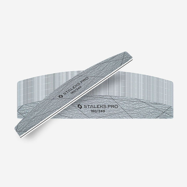 STALEKS PRO Minerální pilník půlměsíc SMART 40, 180/240 grit (25 ks) – fotka 3