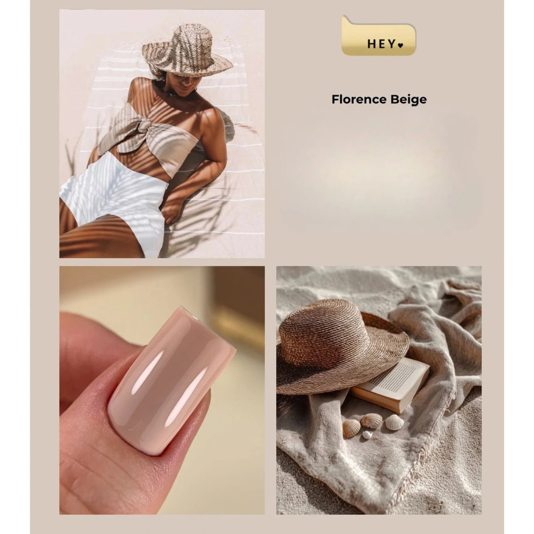 HEYLOVE Gel lak Florence Beige 15 ml – fotka 2