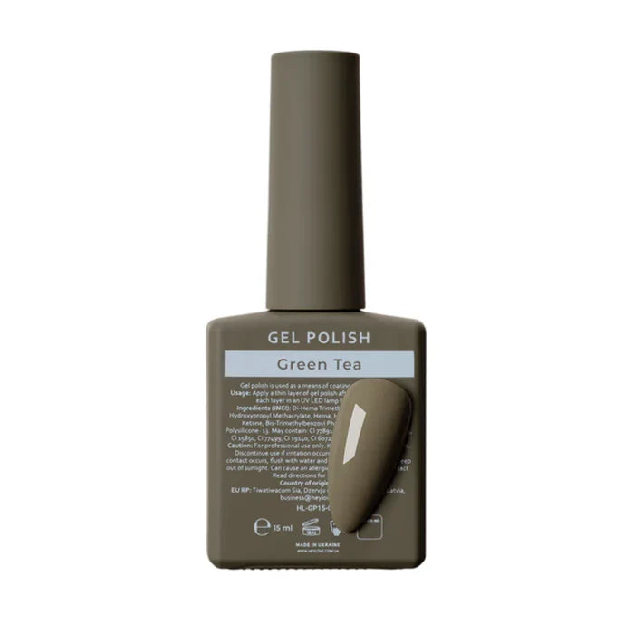 HEYLOVE Gel Polish GREEN TEA, 15 ml