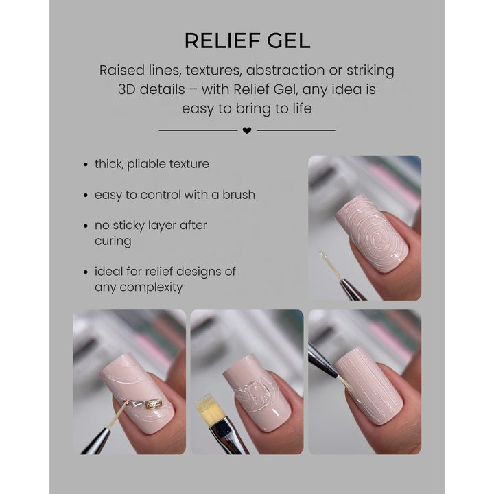 HEYLOVE Relief Gel na 3D zdobení 5 g – fotka 4