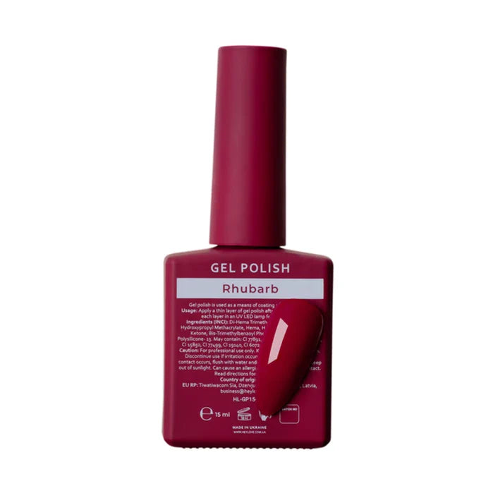 HEYLOVE Gel Polish RHUBARB, 15 ml