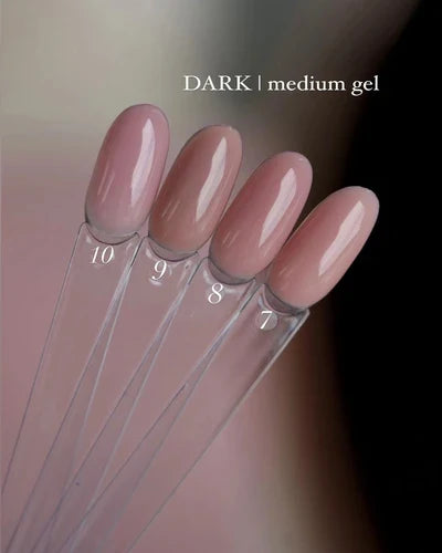 DARK Medium Gel – vzorník odstínů