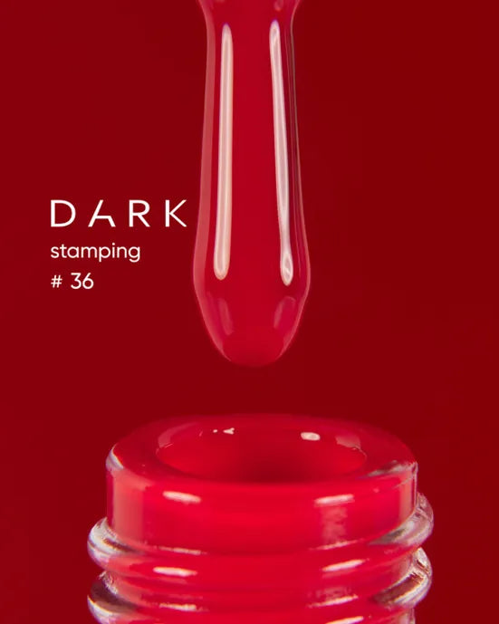 DARK Lak na razítkování №36 Ferrari, 10 ml, červený