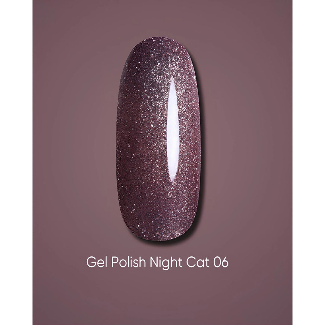Dark Gel lak Night Cat 06, 6 ml, růžový