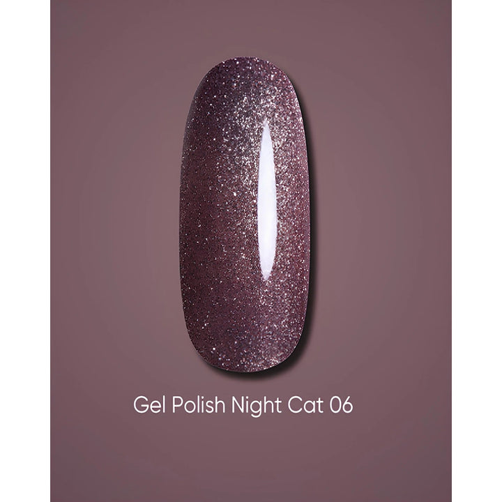 Dark Gel lak Night Cat 06, 6 ml, růžový